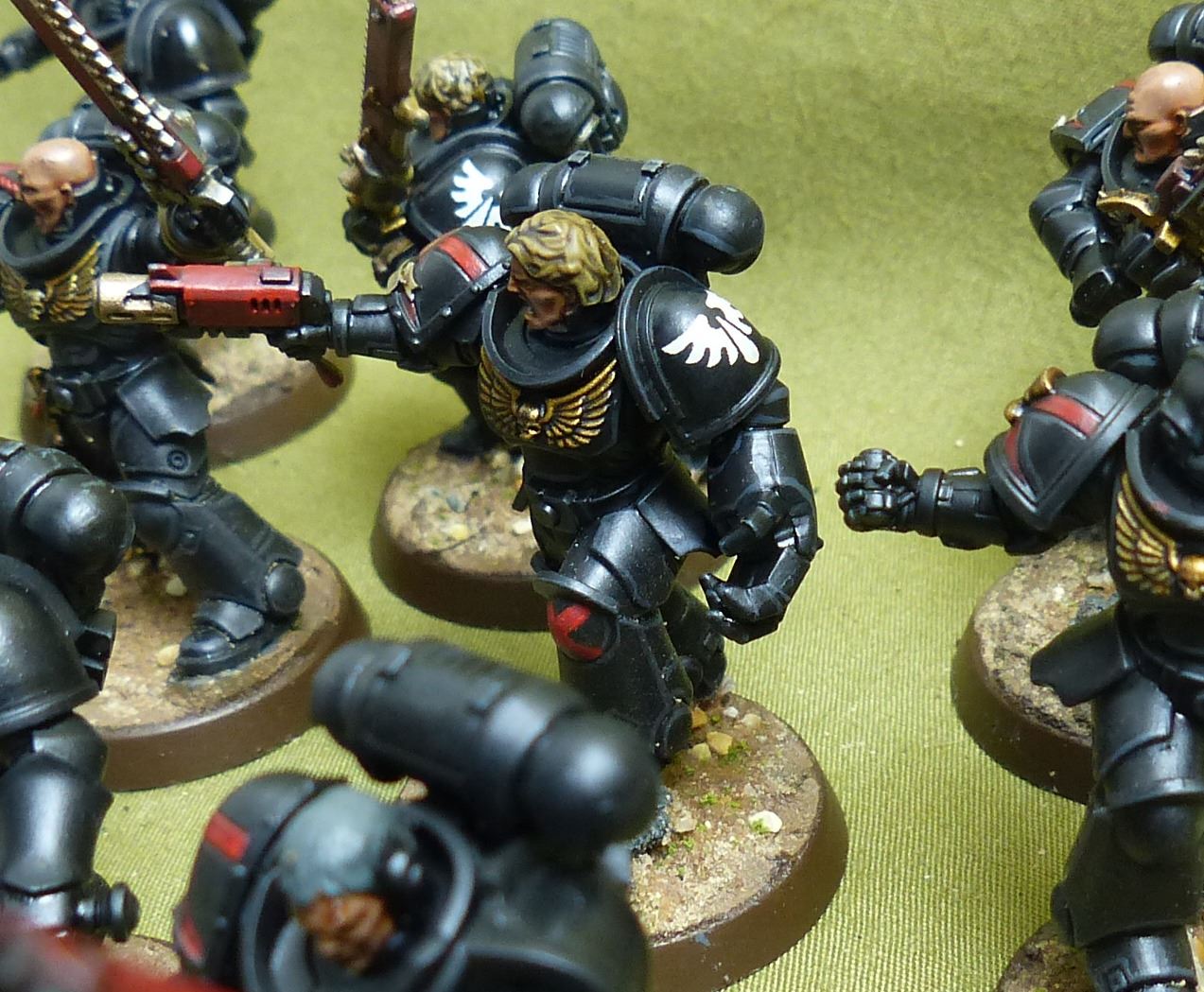Assault Intercessor Squad painted - Blood Angels - Warhammer 40K #5D