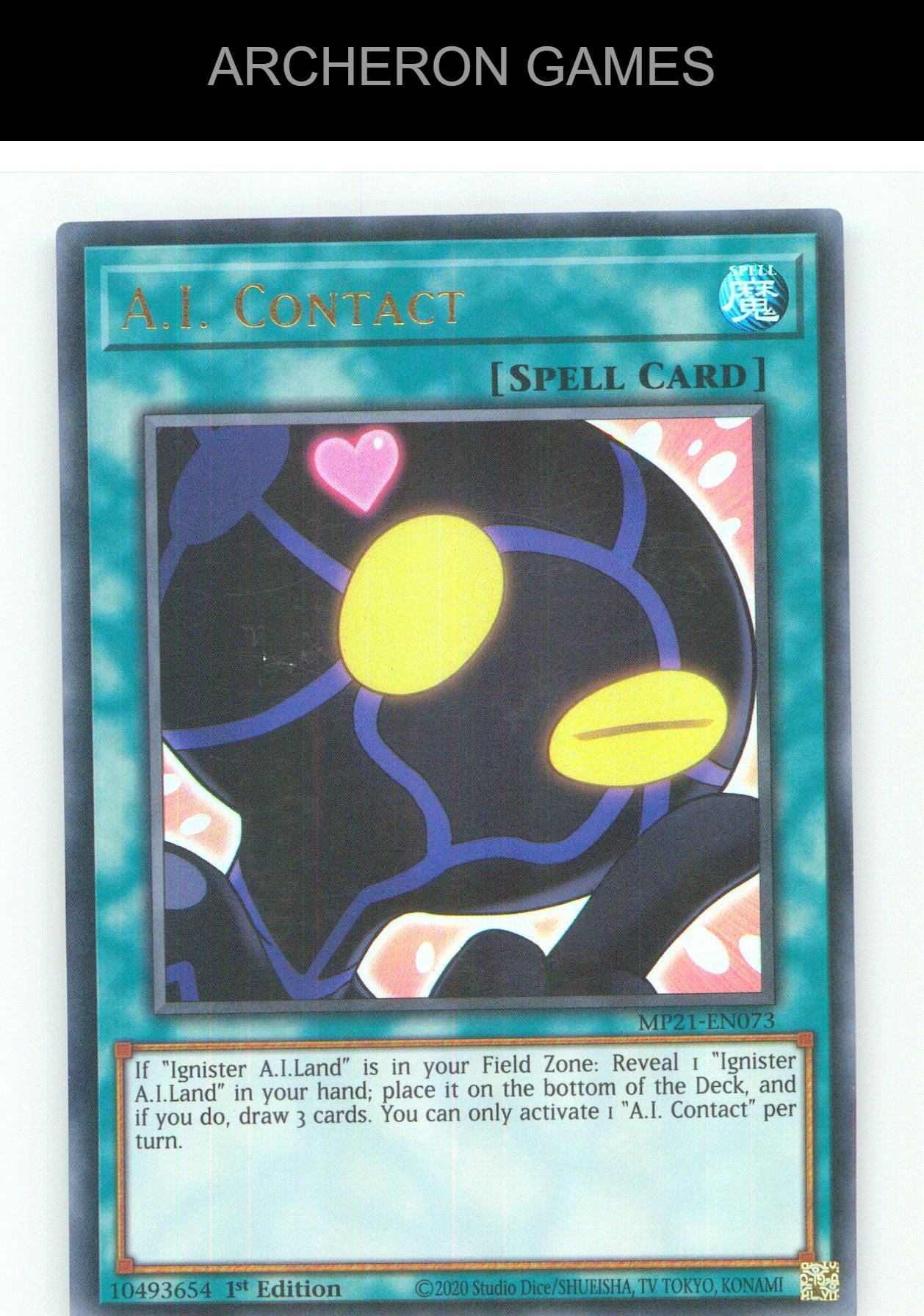 A.I. Contact UR YUGIOH Card 1st Edition