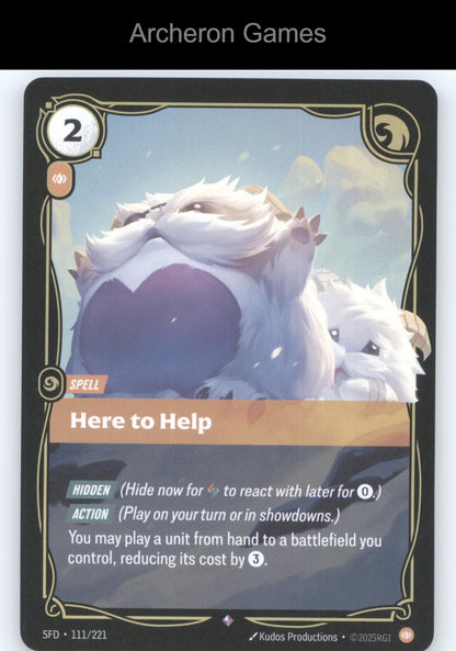 Here to Help SFD 111/221 R  Card Spiritforged