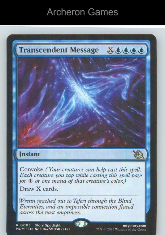 Transcendent Message MOM 83 R MTG Card NM/EX+