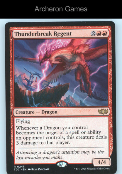 Thunderbreak Regent 241 R MTG Card Commander: Tarkir: Dragonstorm