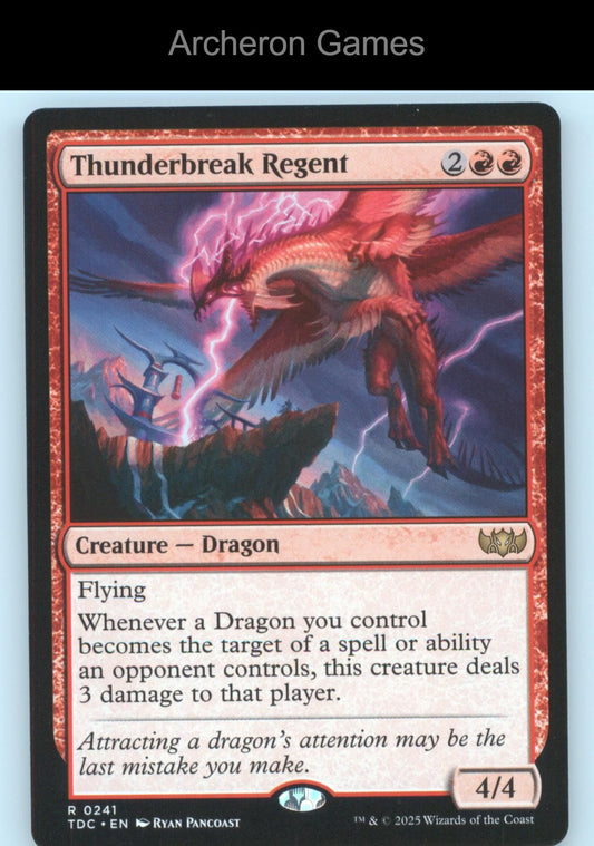 Thunderbreak Regent 241 R MTG Card Commander: Tarkir: Dragonstorm