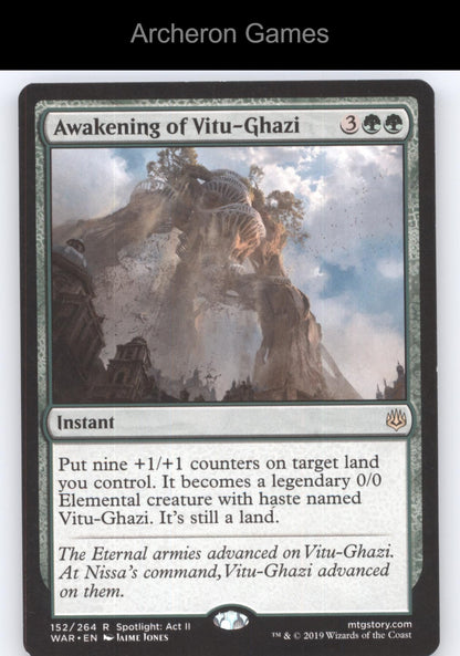 Awakening of Vitu-Ghazi 152 R MTG Card War of the Spark