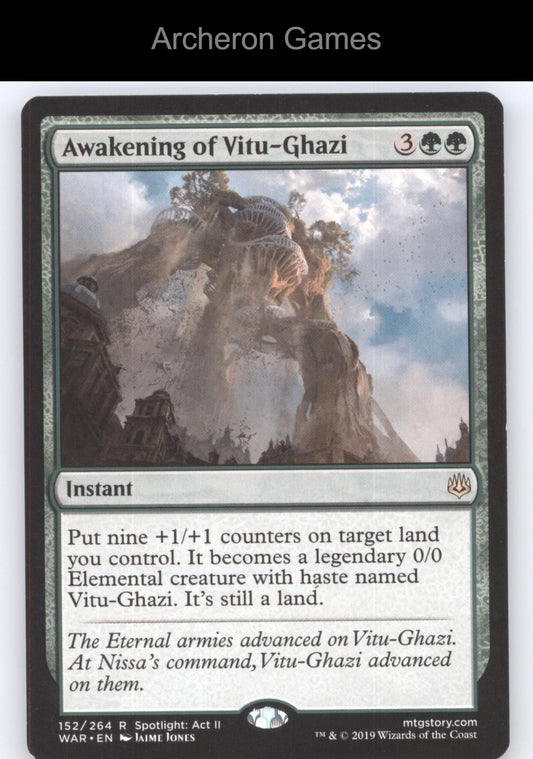 Awakening of Vitu-Ghazi 152 R MTG Card War of the Spark