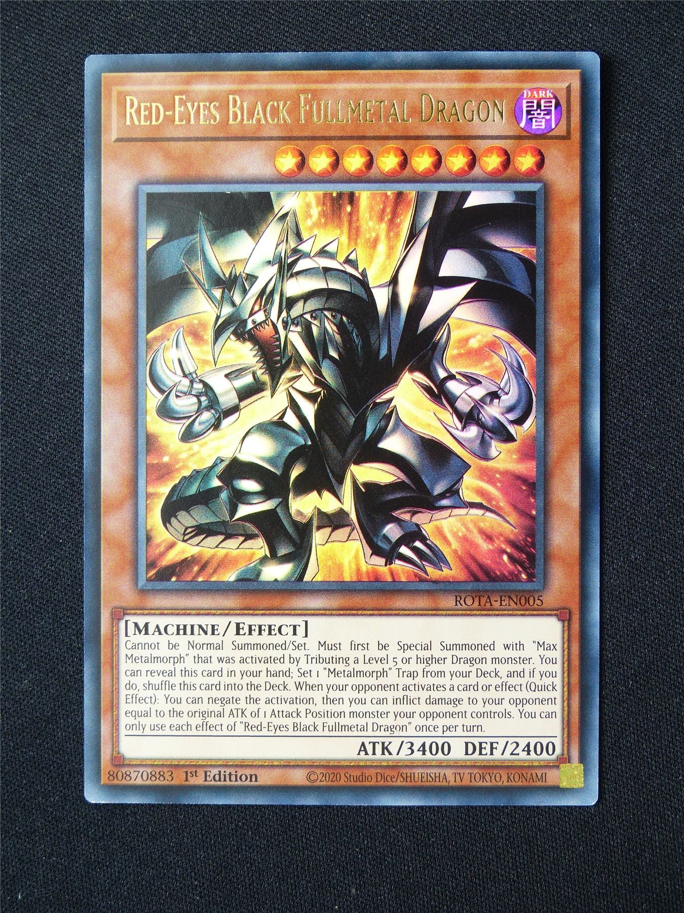 Red-Eyes Black Fullmetal Dragon ROTA Ultra Rare - 1st ed Yugioh Card #3SR