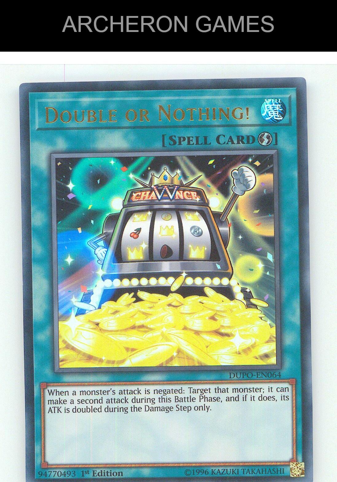 Double or Nothing! Ultra Rare YUGIOH Card Unlimited