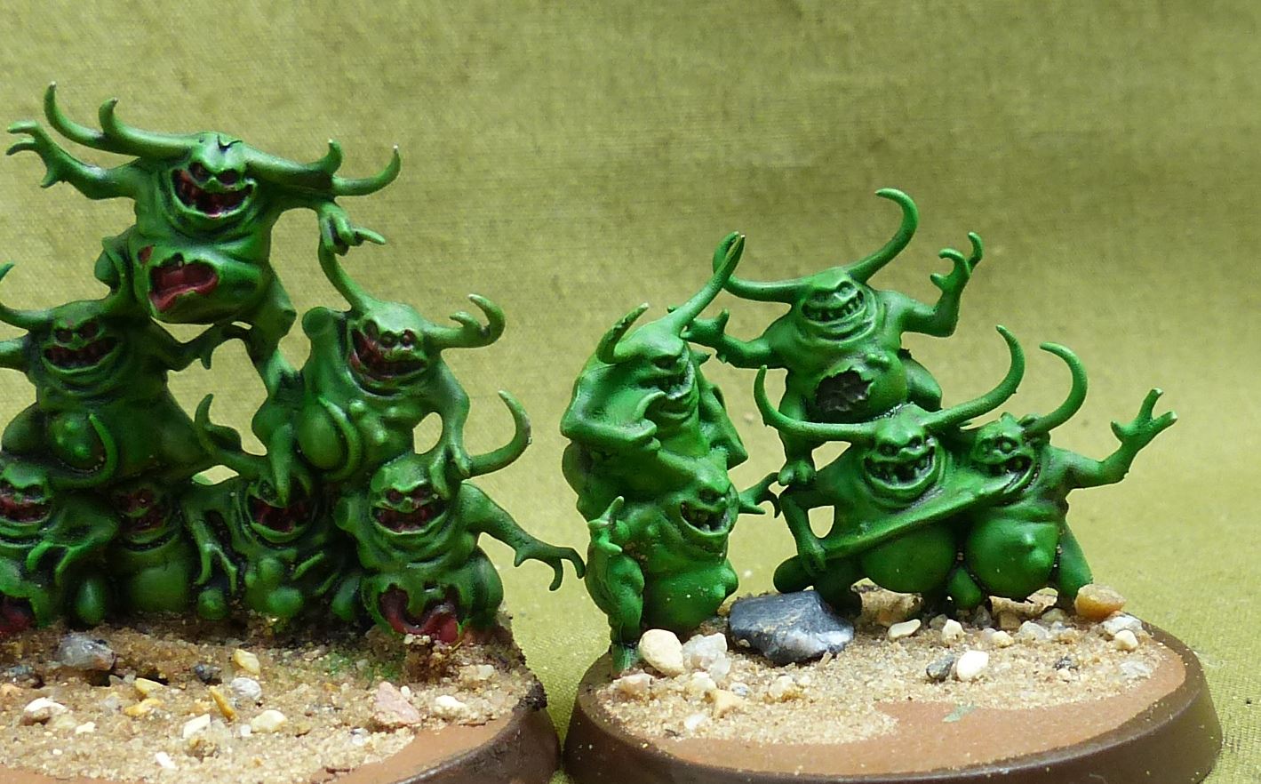 Nurglings painted - Maggotkin of Nurgle - Warhammer AoS #KH
