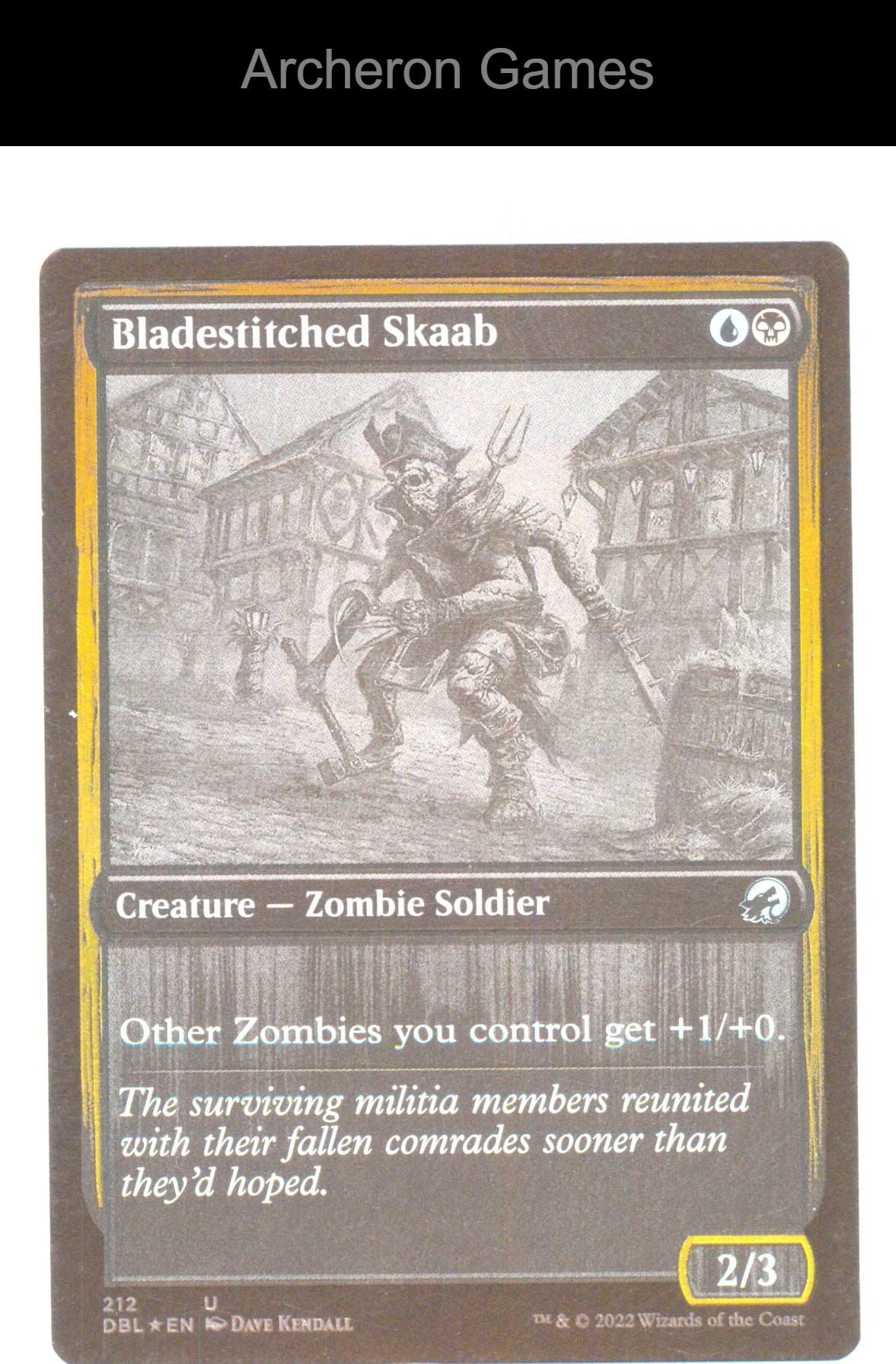 Bladestitched Skaab DBL 212 UC MTG Card Innistrad: Double Feature FOIL