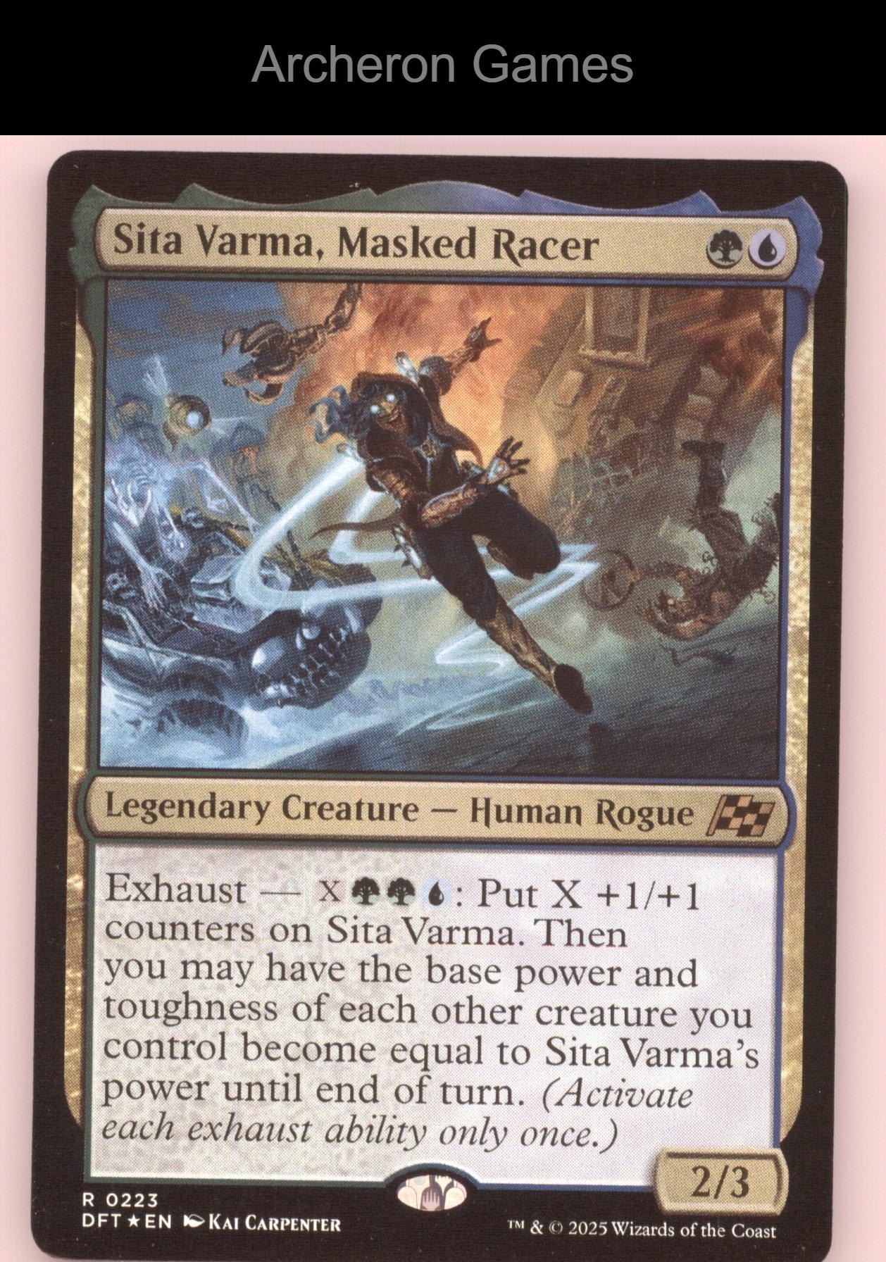 Sita Varma, Masked Racer 223 R MTG Card Aetherdrift
