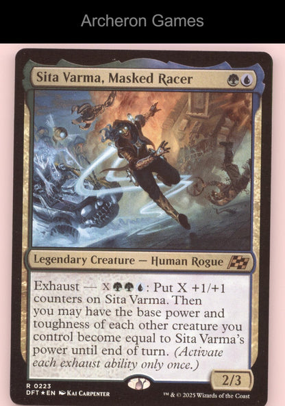 Sita Varma, Masked Racer 223 R MTG Card Aetherdrift