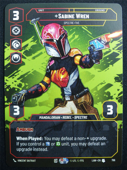 Sabine Wren 796 Prestige - Star Wars Unlimited Card #4WE