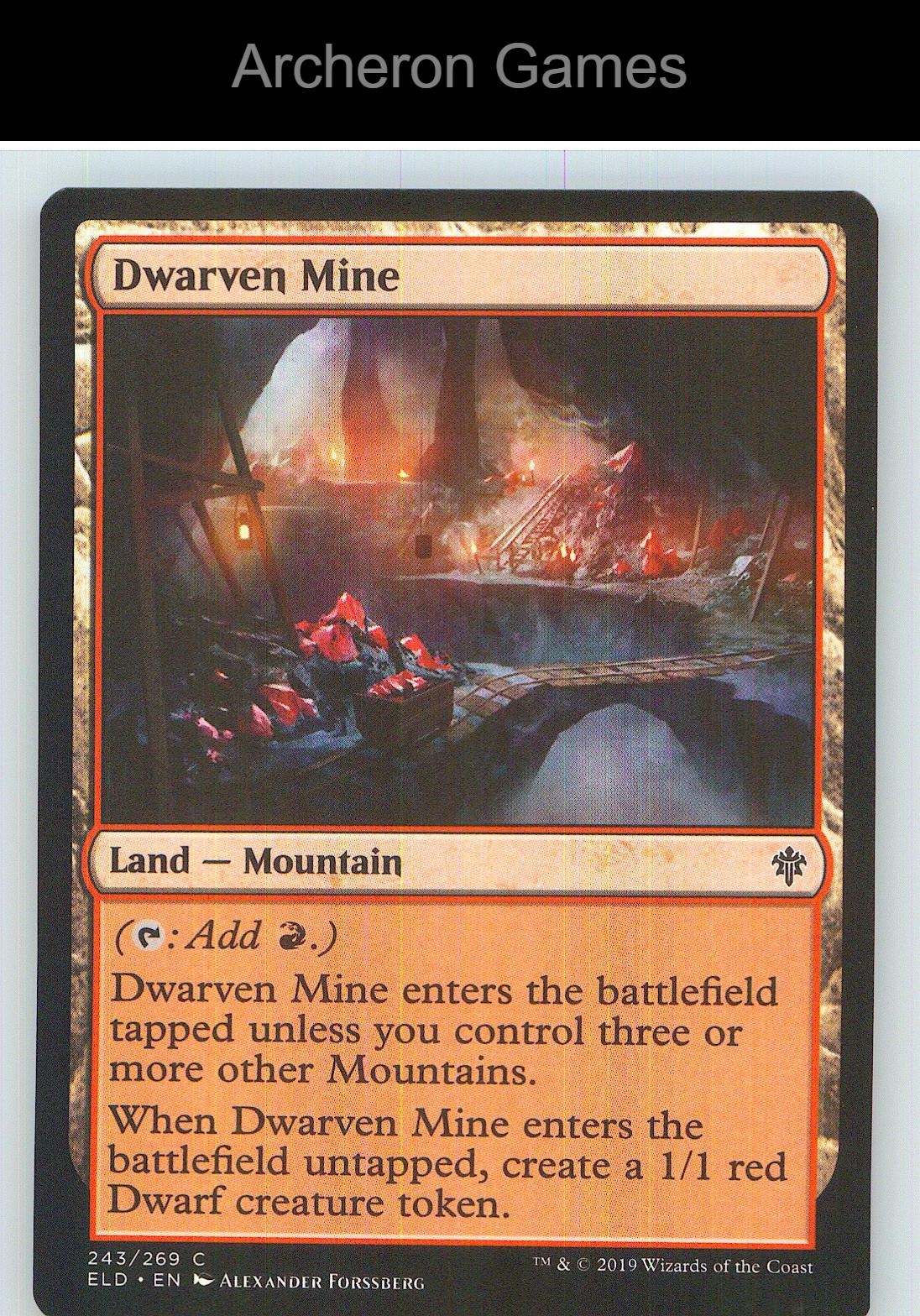 Dwarven Mine ELD 243 C MTG Card NM/EX+