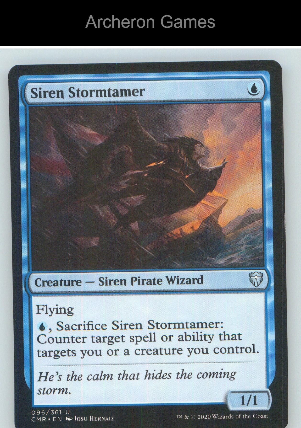 Siren Stormtamer CMR 96 UC MTG Card NM/EX+