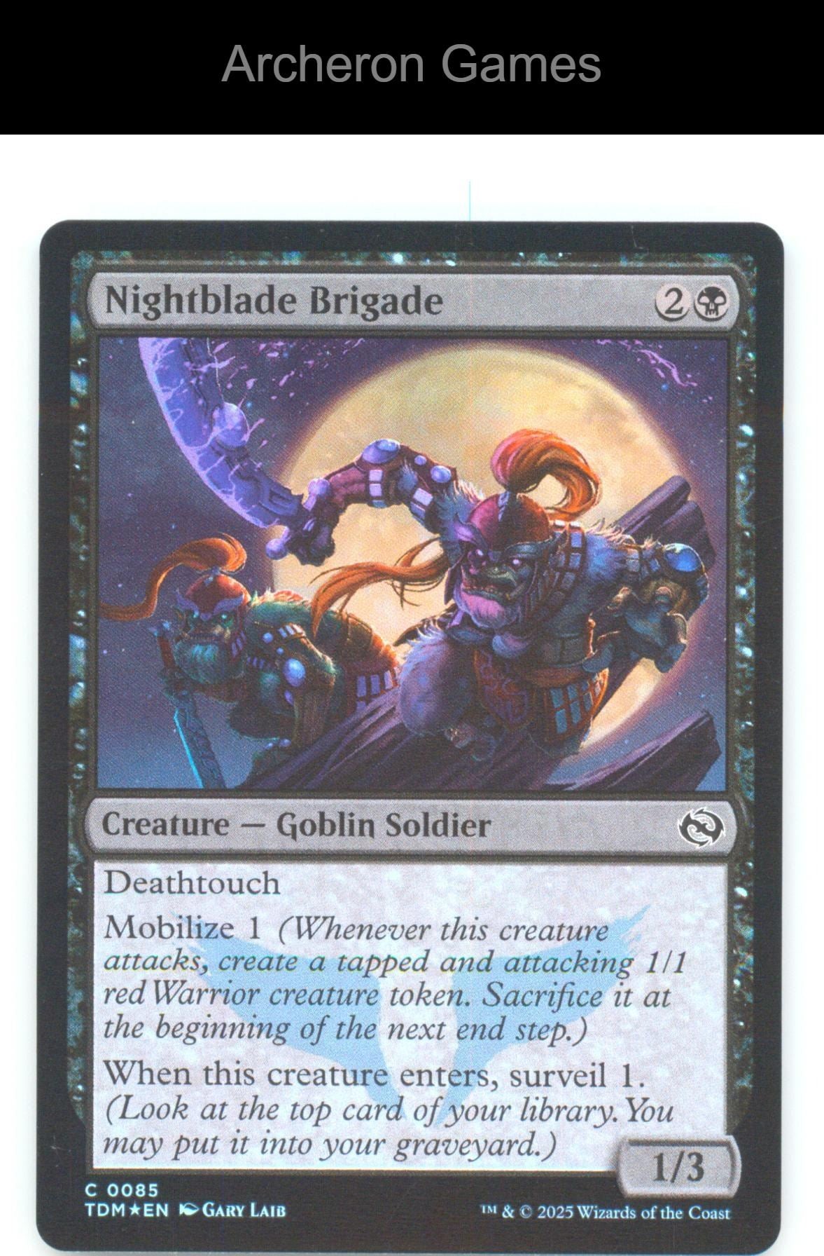 Nightblade Brigade TDM 85 C MTG Card Tarkir: Dragonstorm Foil