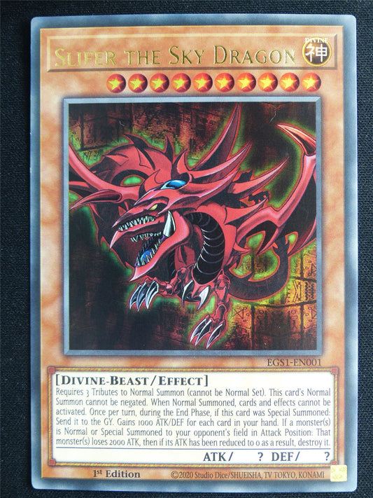 Slifer the Sky Dragon EGS1 Ultra Rare - 1st ed Yugioh Card #4R5