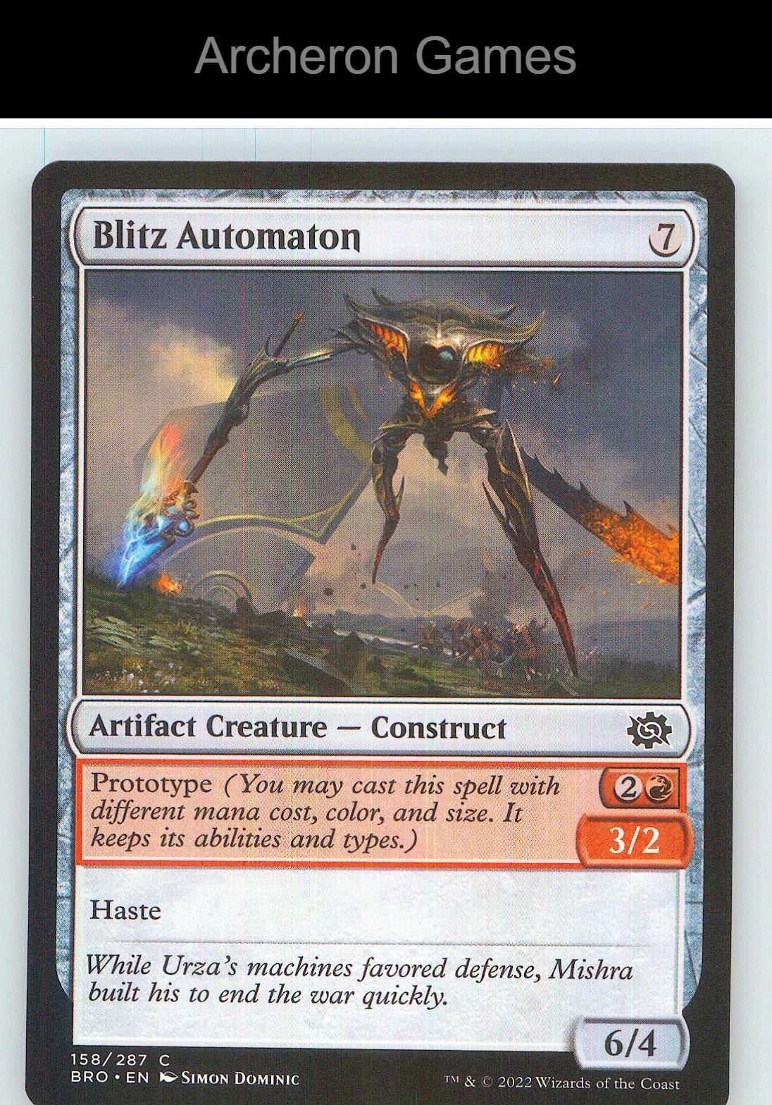 Blitz Automaton BRO 158 C MTG Card NM/EX+