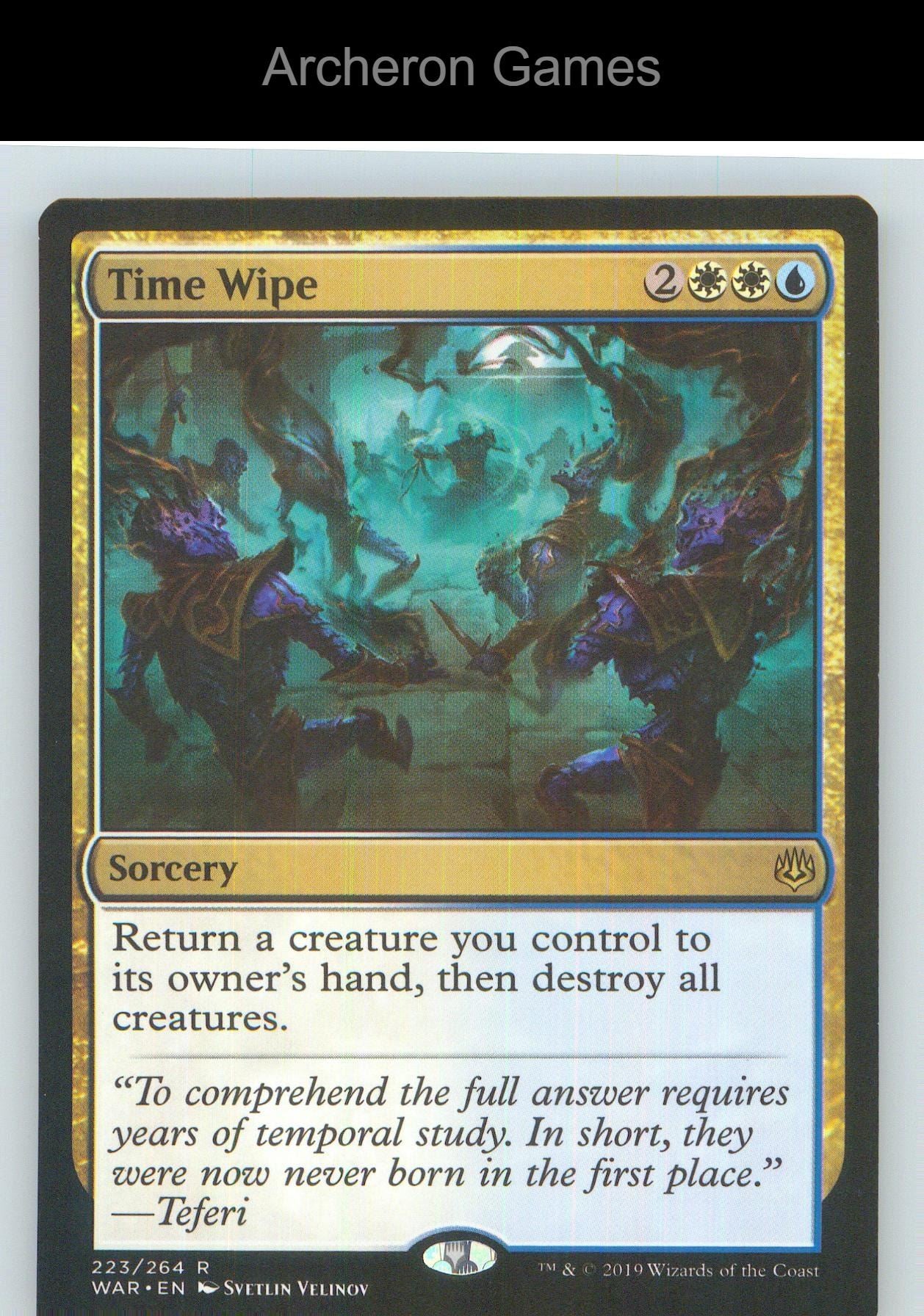 Time Wipe WAR 223 R MTG Card NM/EX+