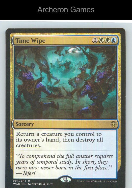 Time Wipe WAR 223 R MTG Card NM/EX+