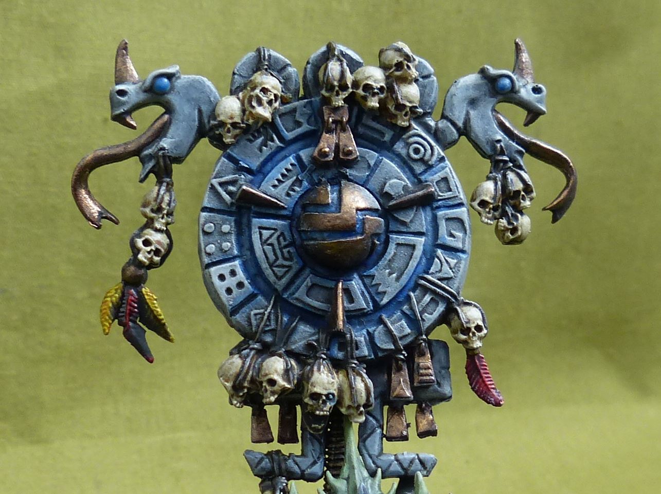 Saurus Astrolith Bearer painted - Seraphon - Warhammer AoS #2MD