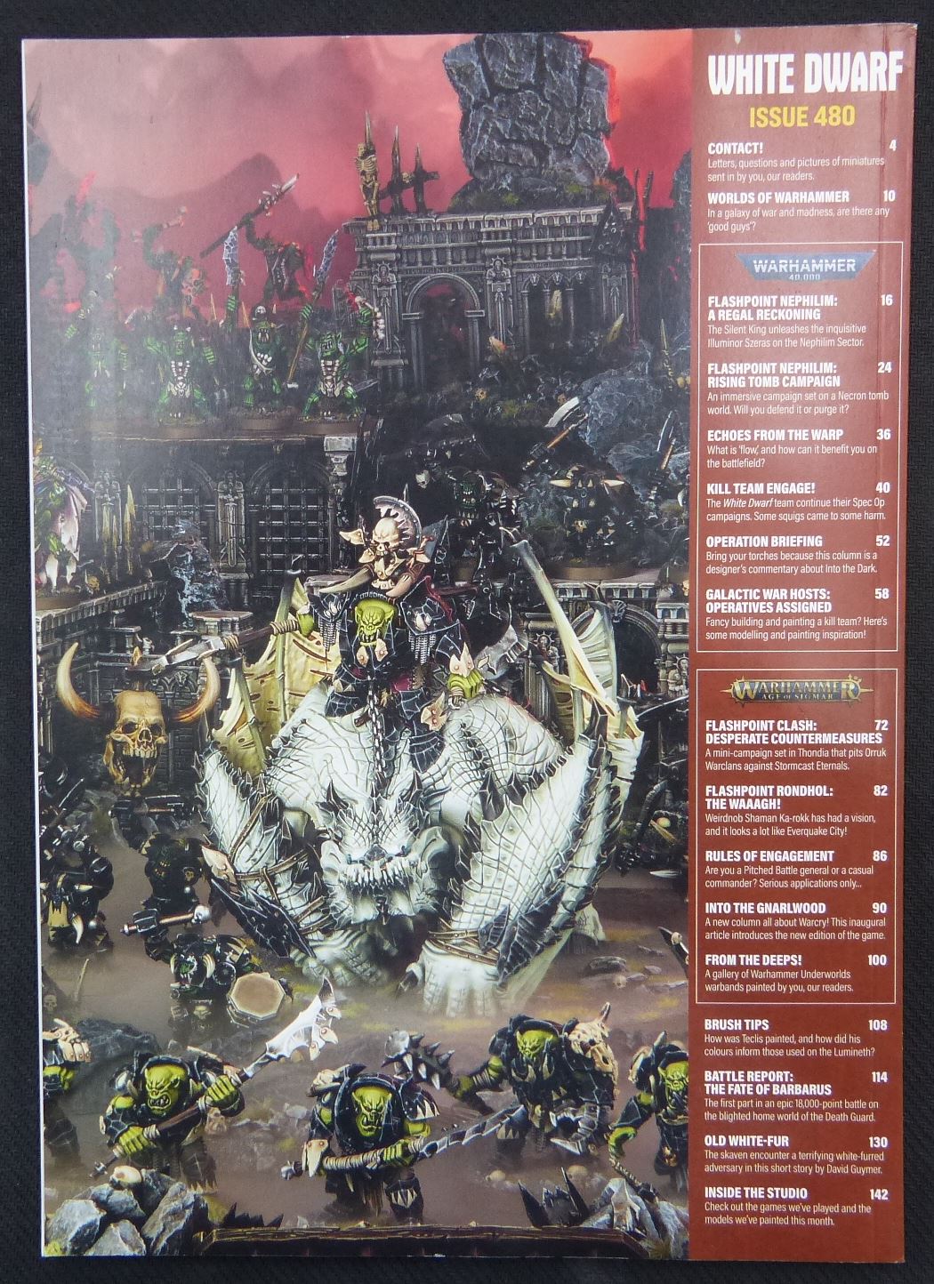 White Dwarf Issue 480 - Warhammer AoS 40k #37J