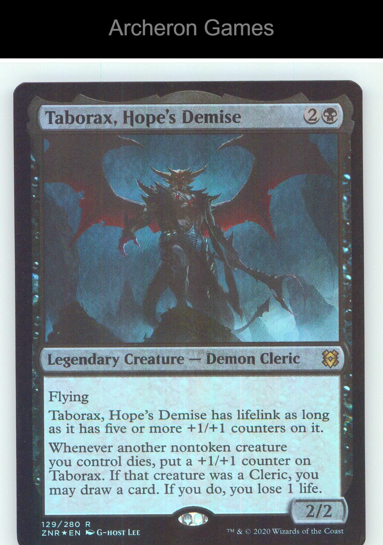 Taborax, Hope's Demise ZNR 129 R MTG Card NM/EX+ Foil