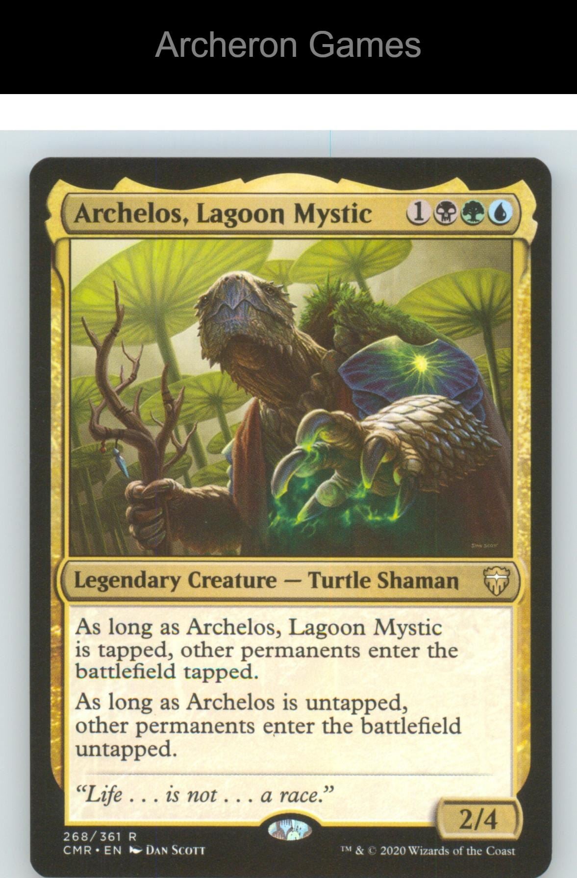 Archelos, Lagoon Mystic CMR 268 R MTG Card NM/EX+