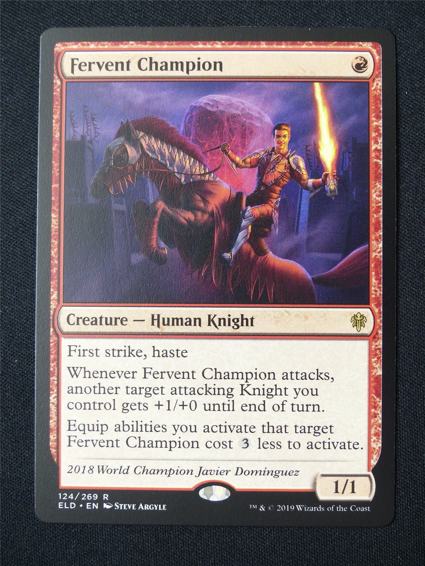 Fervent Champion - ELD - Mtg Card #4V9