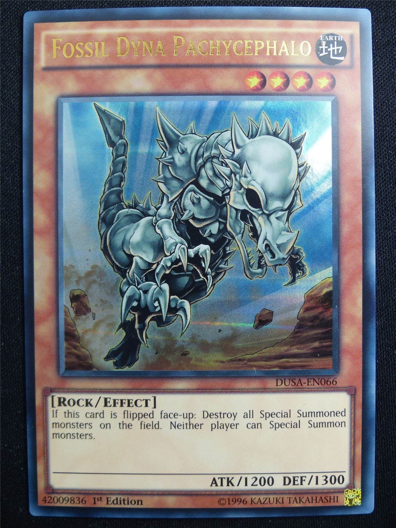 Fossil Dyna pachycephalo DUSA Ultra Rare - 1st ed Yugioh Card #4U9