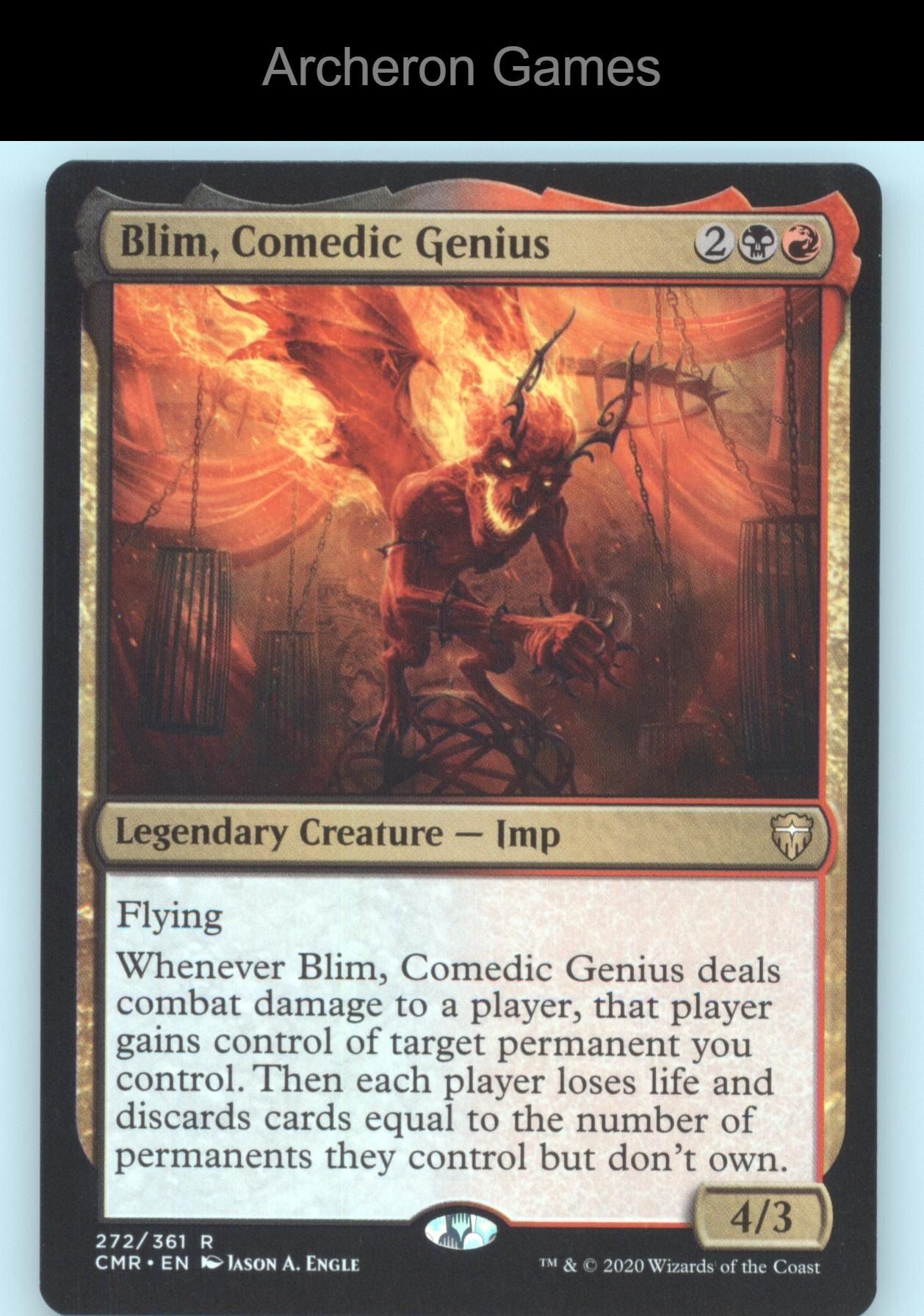 Blim, Comedic Genius 272 R MTG Card Commander Legends
