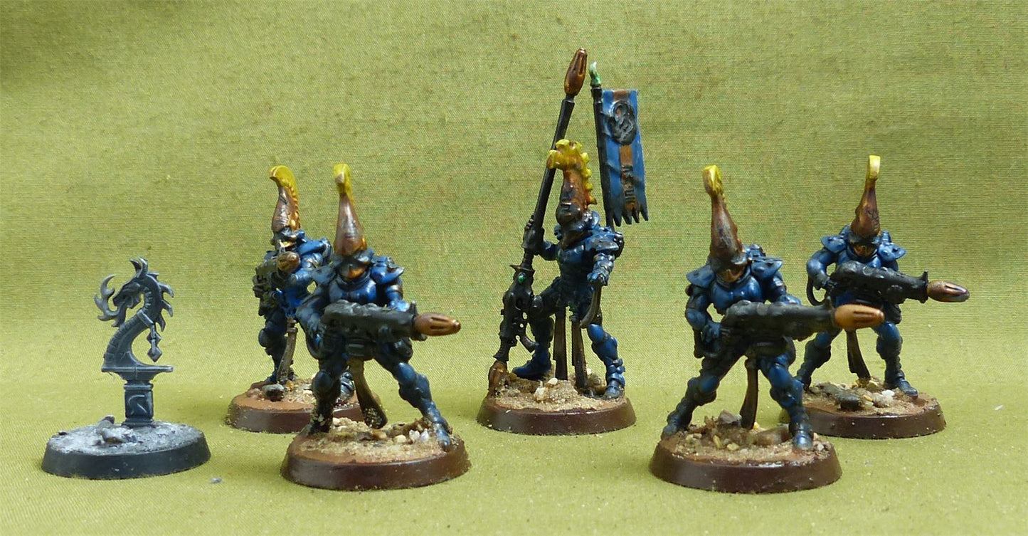 Fire Dragons painted - Aeldari - Warhammer 40K #19L