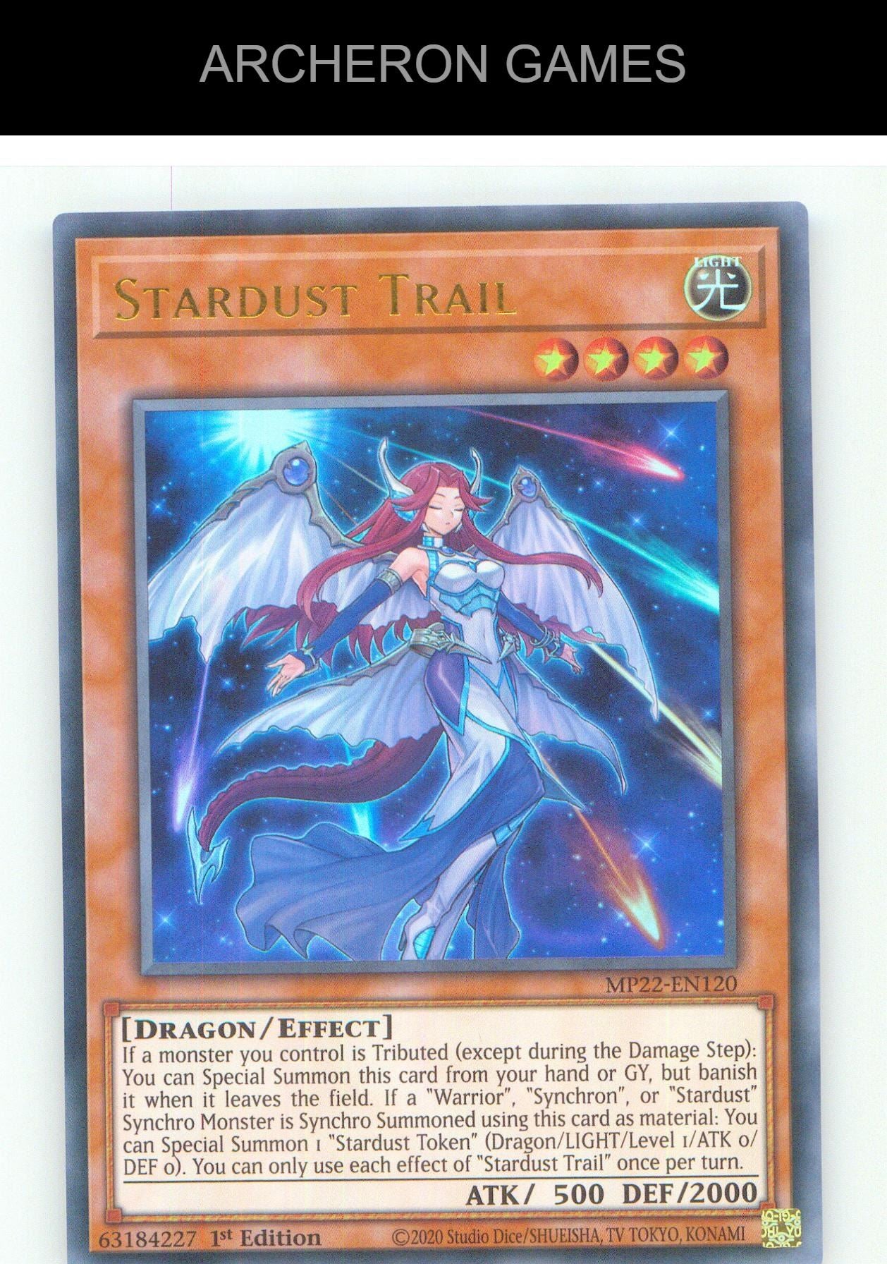 Stardust Trail UR YUGIOH Card 1st Edition