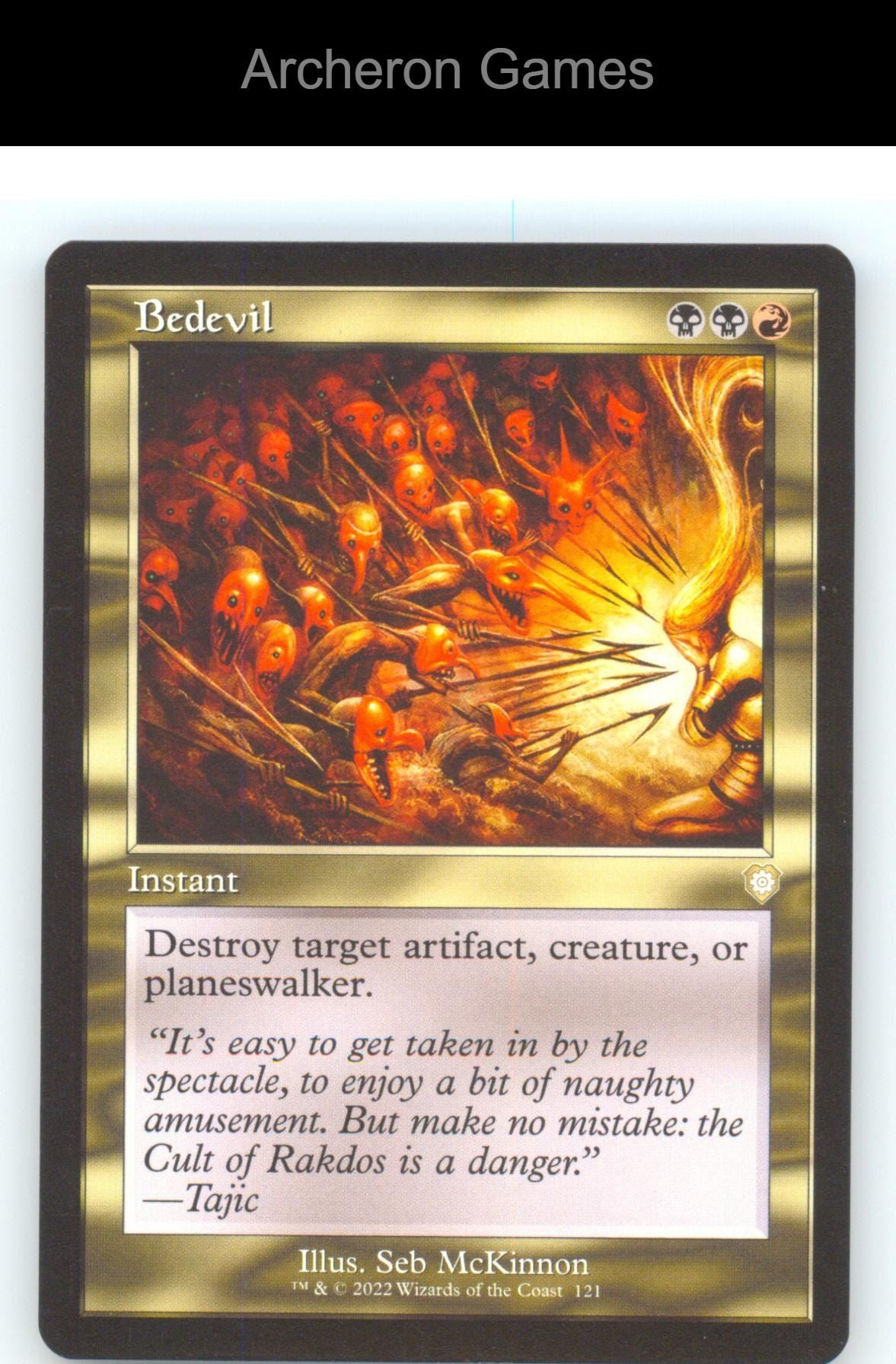 Bedevil (Retro Frame) BRC 121 R MTG Card NM/EX+
