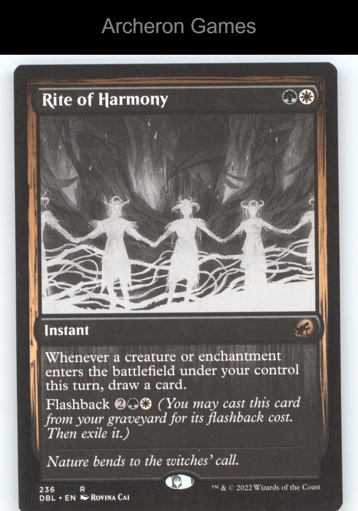 Rite of Harmony 236 R MTG Card Innistrad: Double Feature