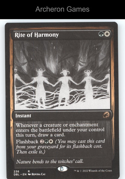 Rite of Harmony 236 R MTG Card Innistrad: Double Feature