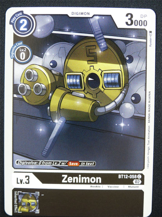 Zenimon BT12-058 - Digimon Card #PF