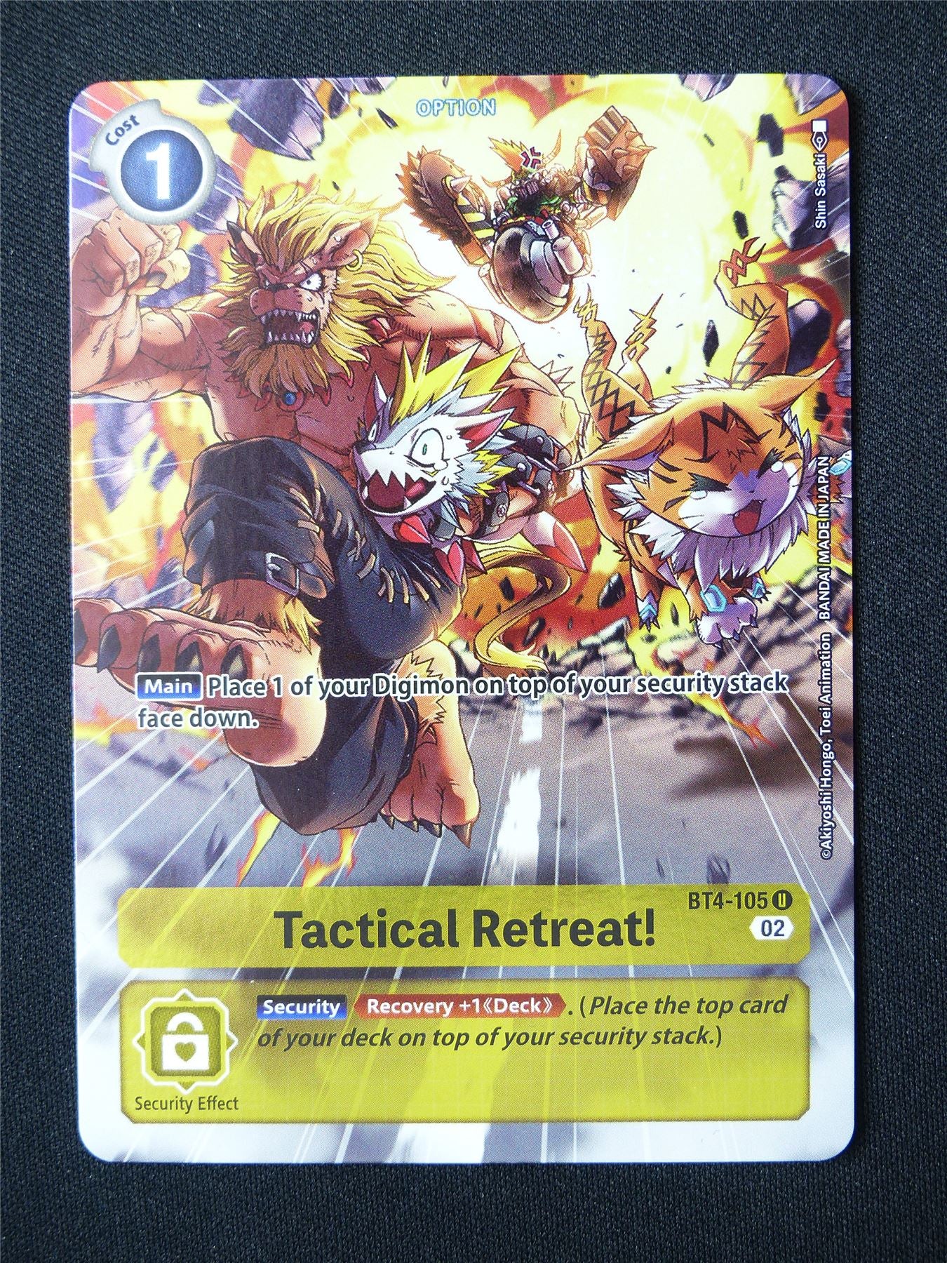 Tactical Retreat! BT4 U Foil - Digimon Card #5RX