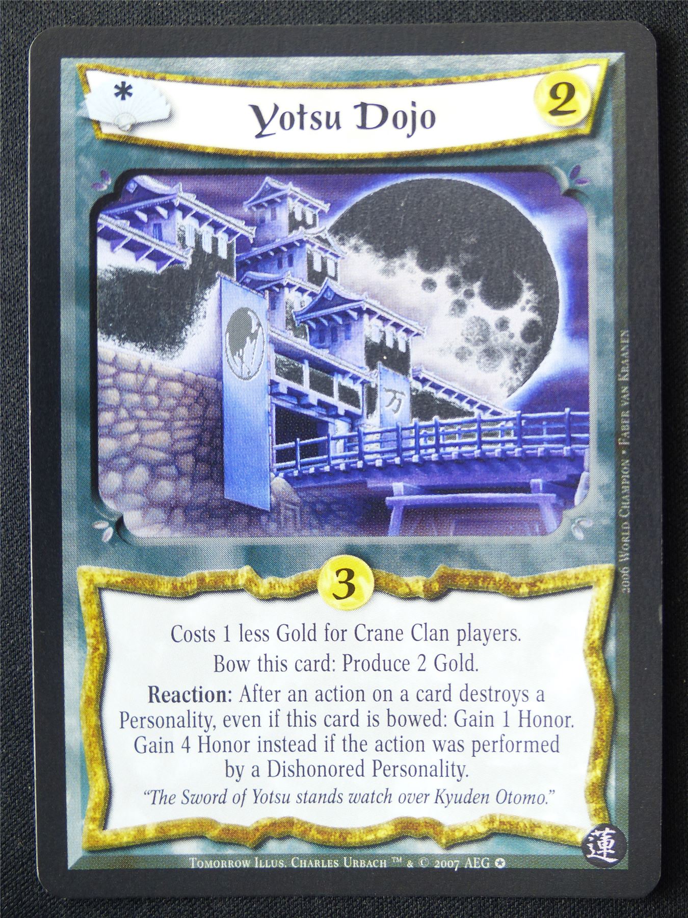 Yotsu Dojo Foil - Tom - Legend of the Five Rings L5R Card #WH