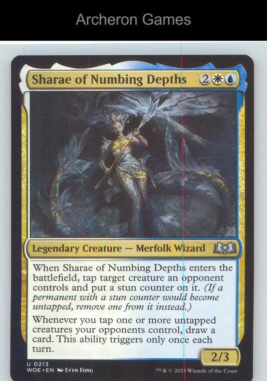 Sharae of Numbing Depths WOE 213 UC MTG Card NM/EX+