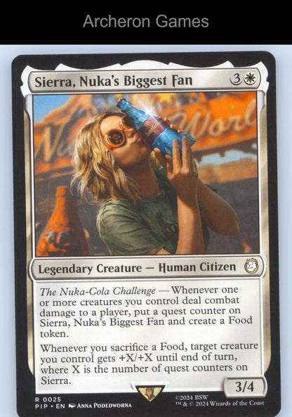 Sierra, Nuka's Biggest Fan 25 R MTG Card Universes Beyond: Fallout