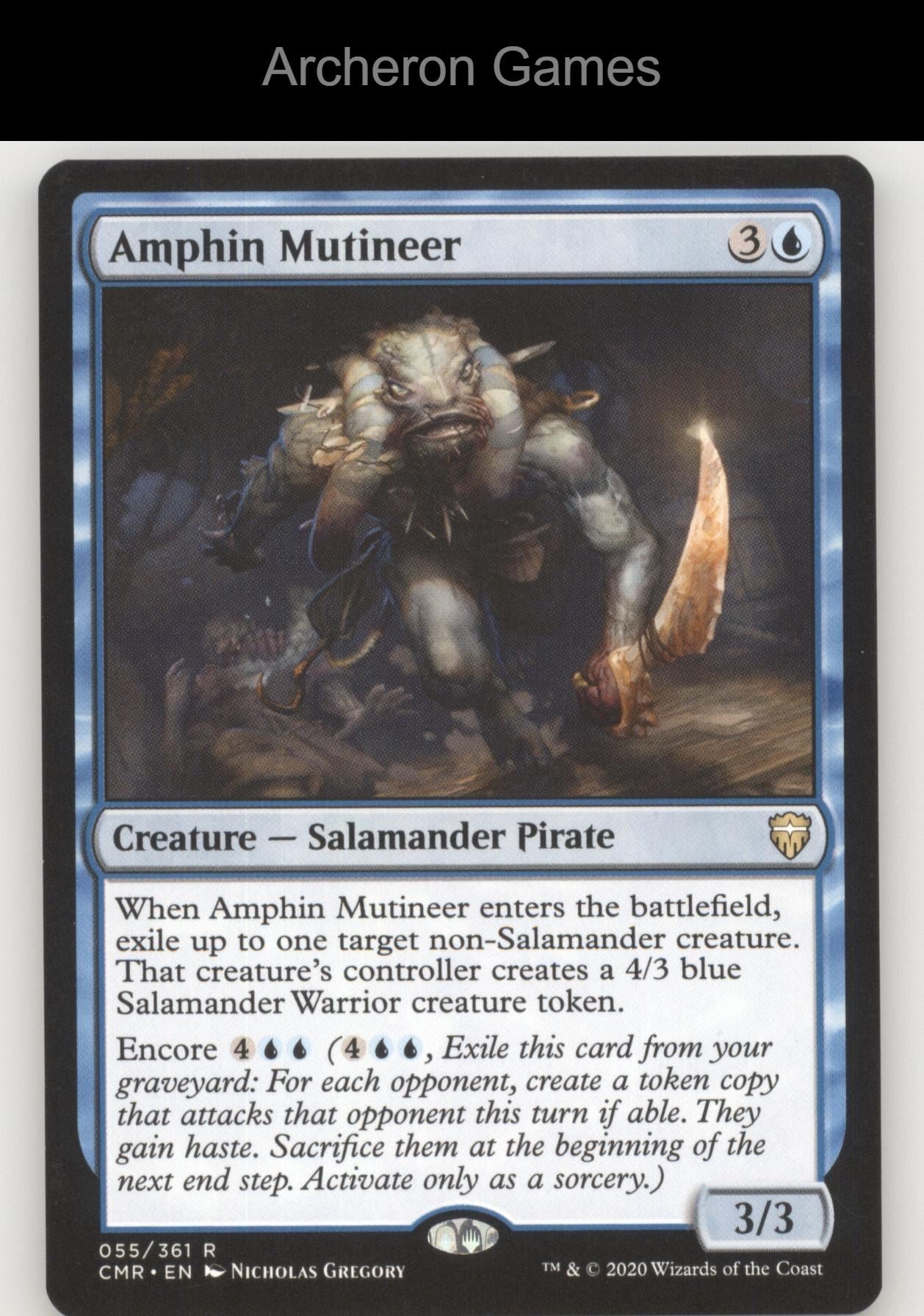 Amphin Mutineer 55 R MTG Card Commander Legends