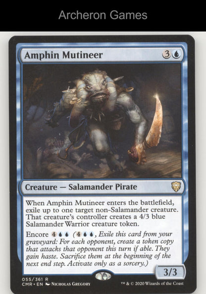 Amphin Mutineer 55 R MTG Card Commander Legends