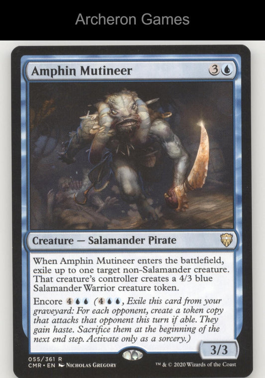 Amphin Mutineer 55 R MTG Card Commander Legends