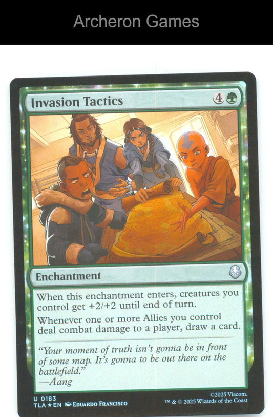 Invasion Tactics TLA 183 UC MTG Card Avatar: The Last Airbender Foil