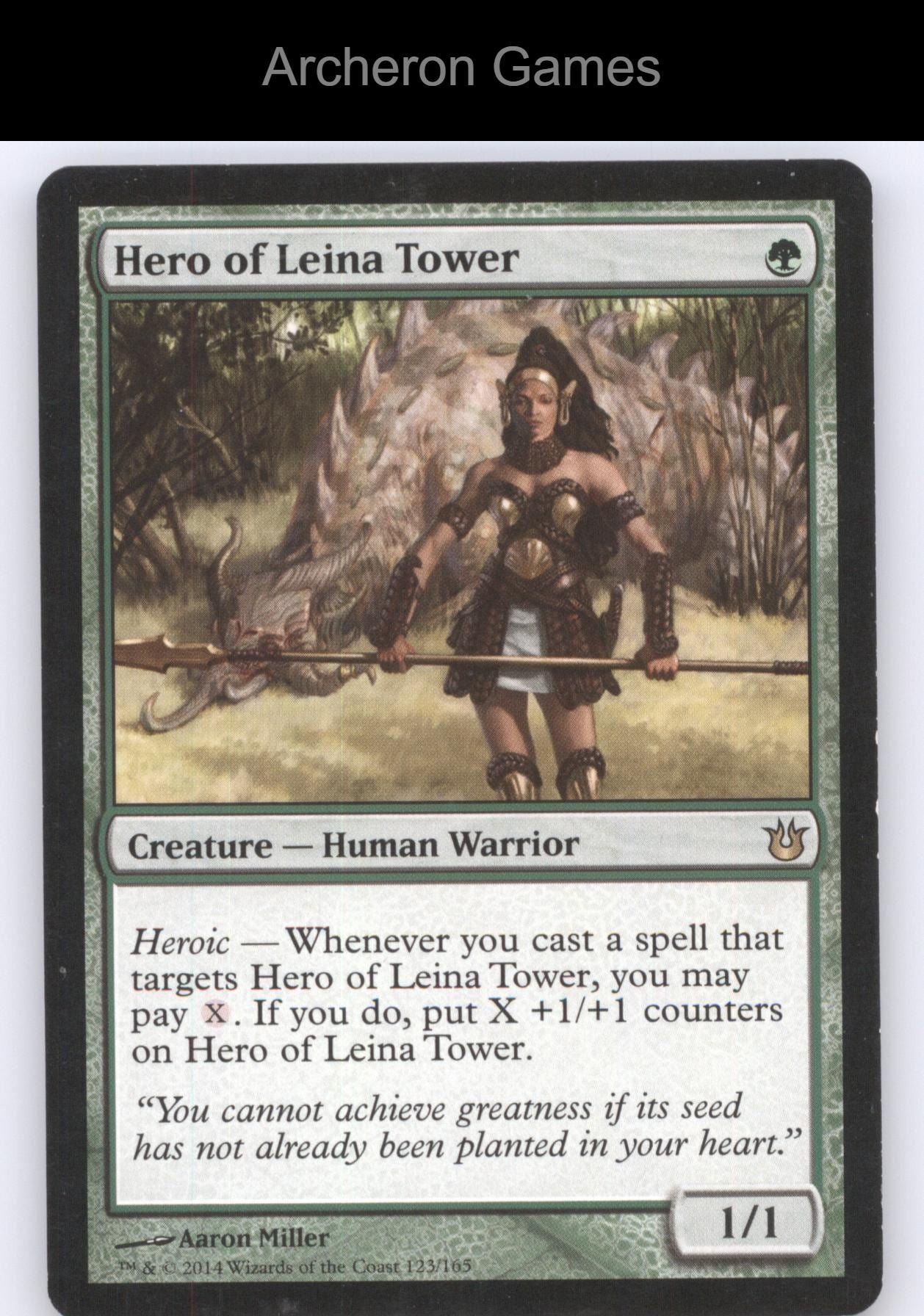 Hero of Leina Tower 123 R MTG Card Born of the Gods