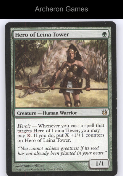 Hero of Leina Tower 123 R MTG Card Born of the Gods