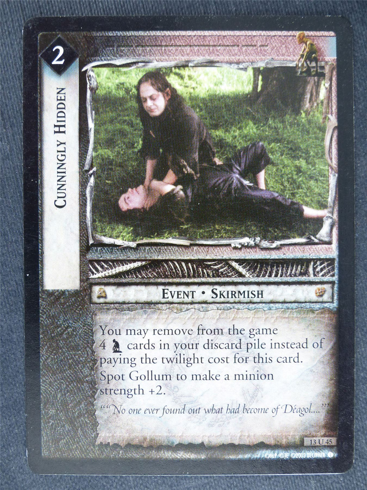 Cunningly Hidden 13 U 45 - played - LotR Cards #LK