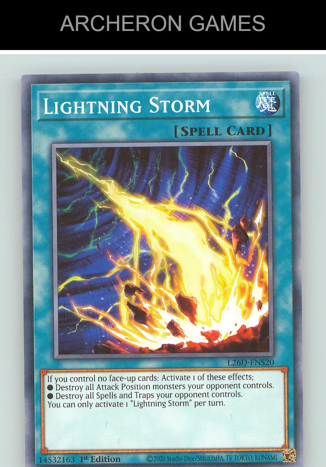 Lightning Storm C YUGIOH Card 1st Edition