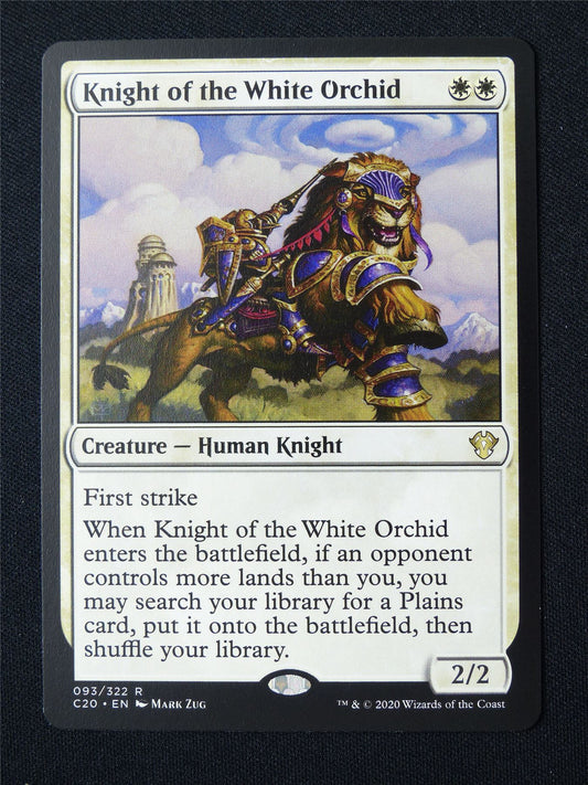 Knight of the White Orchid - C20 - Mtg Card #4T3