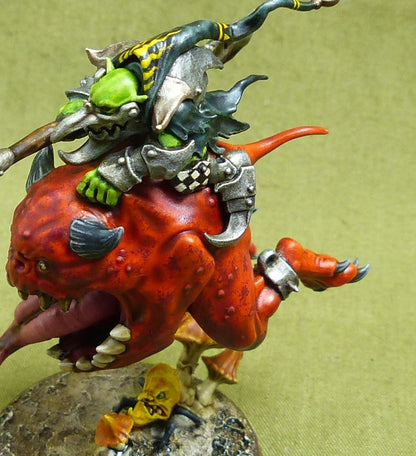 Loonboss on Giant Cave Squig painted - Gloomspite Gitz - Warhammer AoS #FL