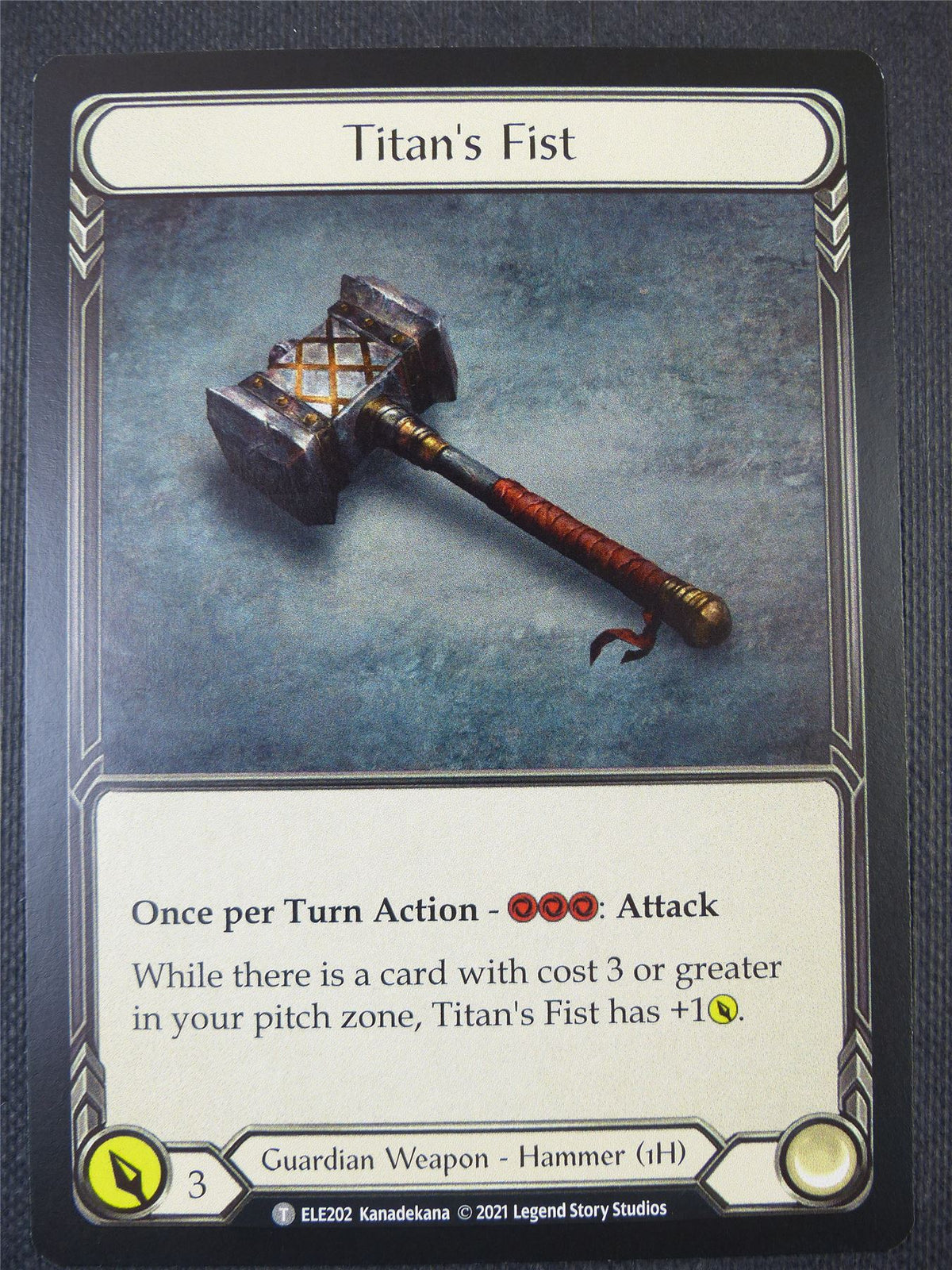 Briar Warden of Thorns / Titan's Fist - Tales of Aria 1st ed - Flesh and Blood Card #65R